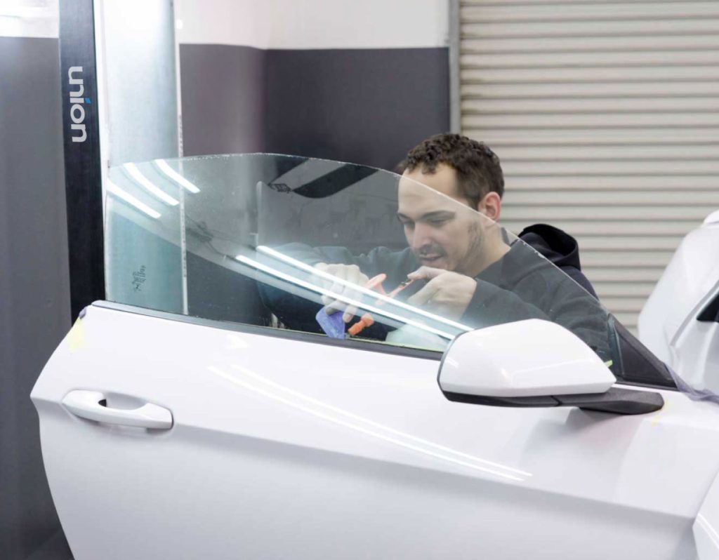 A Charlotte window tinting expert