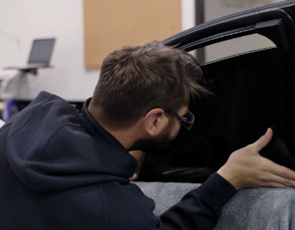 A Charlotte window tinting expert